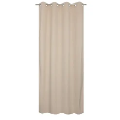 Rideau thermique à œillets velours côtelé blanc écru H.240 x l.135cm JBY Creation