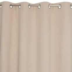 Rideau thermique à œillets velours côtelé blanc écru H.240 x l.135cm JBY Creation