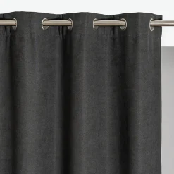 Rideau thermique à oeillets uni Luna gris anthracite L.260 x l.140cm Rocle