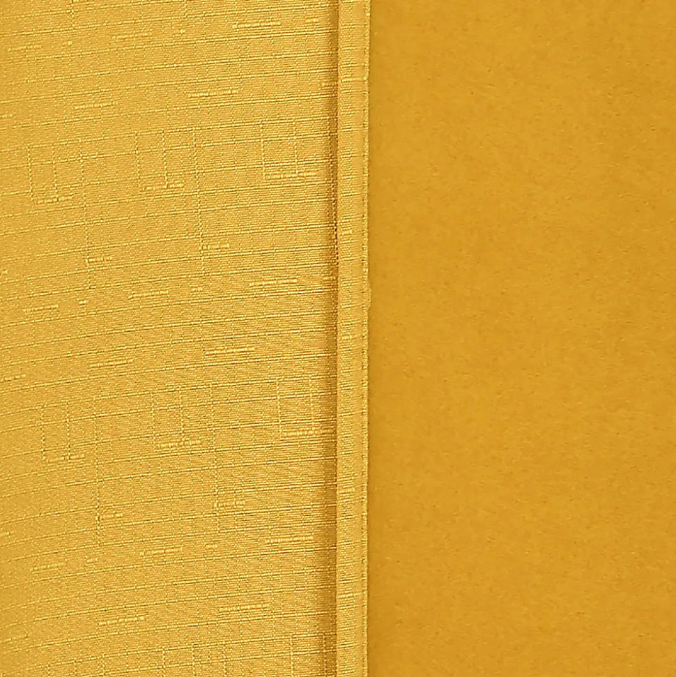 Rideau thermique à oeillets effet lin jaune ocre L.240 x l.140cm Ornami
