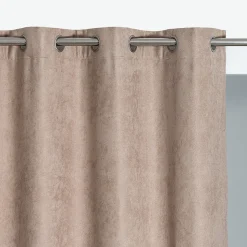 Rideau thermique à oeillets uni Luna beige L.260 x l.140cm Rocle