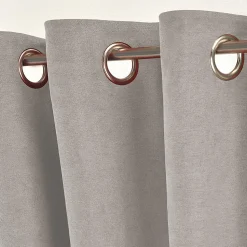 Rideau thermique aspect velours 