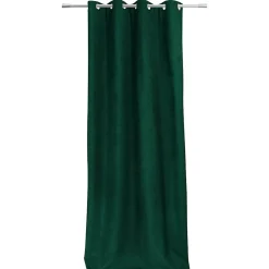 Rideau thermique aspect velours "Galena" - 140x260cm - Vert foncé