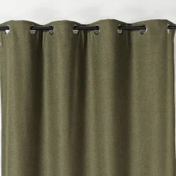 Rideau thermique au style bouclette (140x260 cm - Vert Olive)