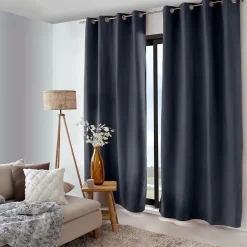 Rideau thermique doublé (135x240 cm - Gris Foncé)