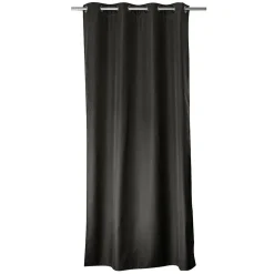 Rideau thermique en microfibre doublée (135x180 cm - Gris Foncé)
