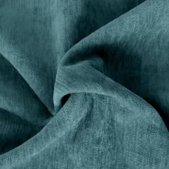 Rideau thermique en velours doublé polaire (140x260 cm - Bleu Canard)