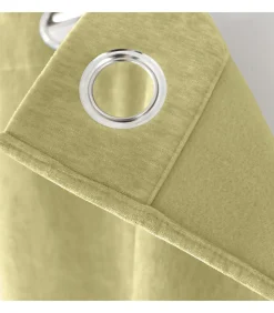 Rideau thermique en velours tramé 