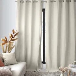 Rideau thermique en velours doublé polaire (140x260 cm - Ecru)