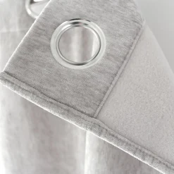 Rideau thermique en velours doublé polaire (140x260 cm - Gris clair)