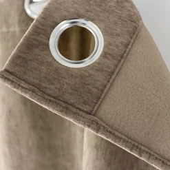 Rideau thermique en velours doublé polaire