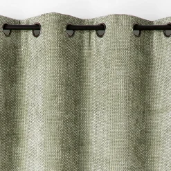 Rideau thermique et phonique velours chenille (135x260 cm - Vert)