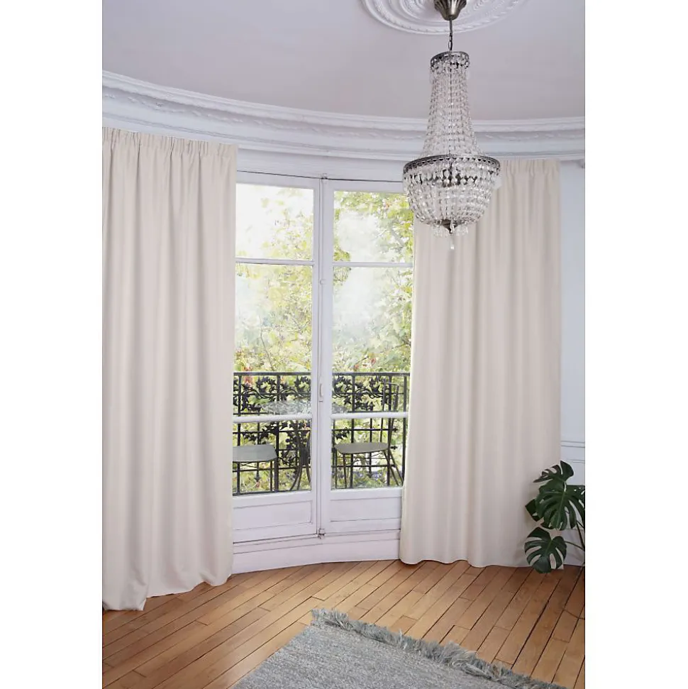 Rideau thermique Galon fronceur Beige MC634 130 x 250 (LxH)