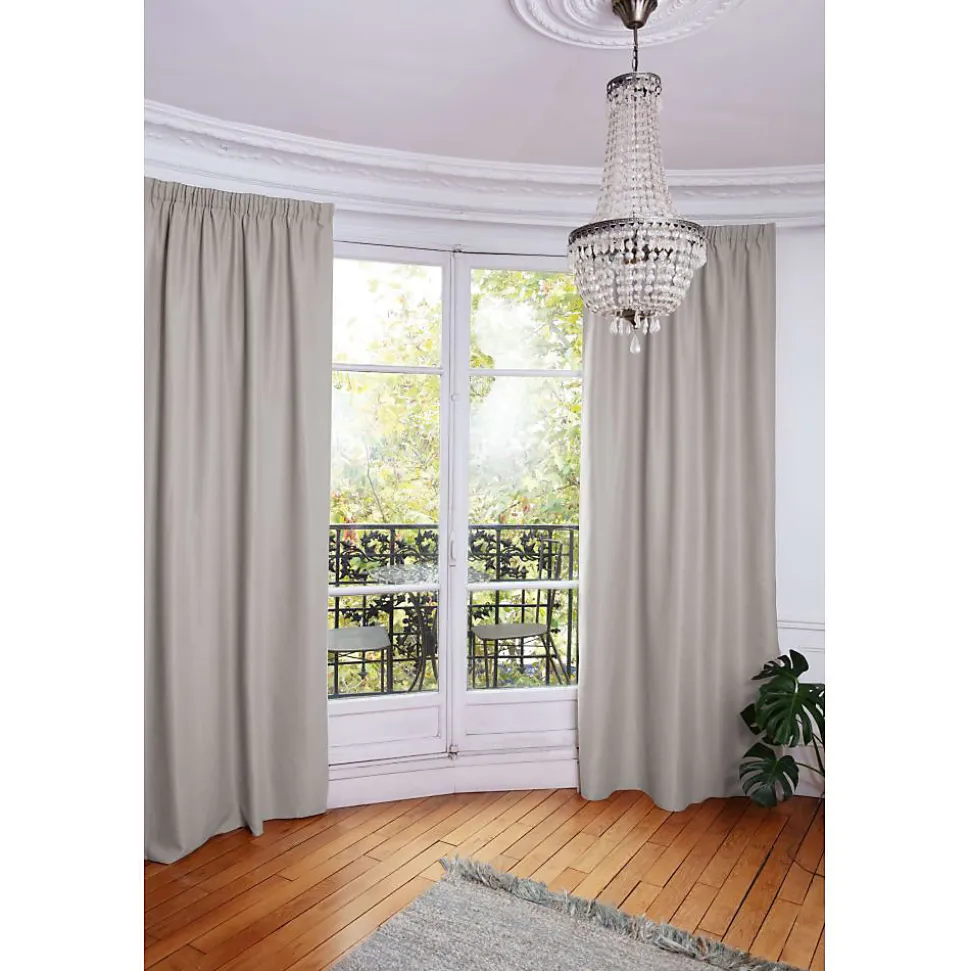 Rideau thermique Galon fronceur Gris MC17 130 x 250 (LxH)