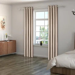 Rideau thermique Meiere GoodHome l.140 x H.260 cm beige