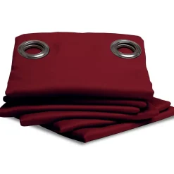 Rideau thermique occultant Oeillets Rouge MC330 140 x 260 (LxH)
