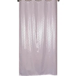 Rideau thermique occultant lilas motifs arc-en-ciel 140x240 cm à œillets, prêt à poser