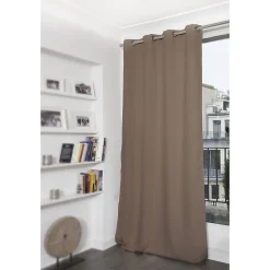 Rideau thermique occultant Oeillets Beige MC8220 140 x 300 (LxH)