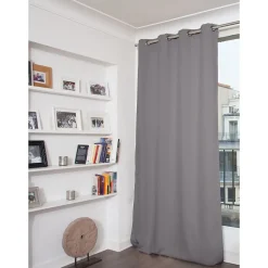 Rideau thermique occultant Oeillets Gris MC09 140 x 260 (LxH)