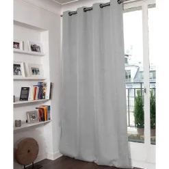 Rideau thermique occultant Oeillets Gris MC733 130 x 260 (LxH)