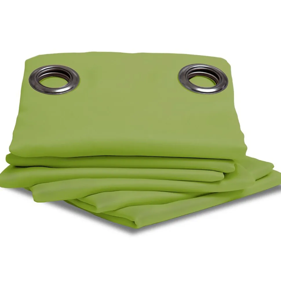 Rideau thermique occultant Oeillets Vert MC566 140 x 260 (LxH)