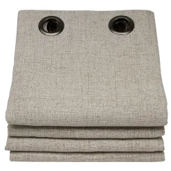 Rideau thermique occultant Oeillets Beige MC632 130 x 260 (LxH)