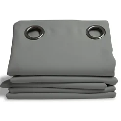 Rideau thermique occultant Oeillets Gris MC704 140 x 260 (LxH)