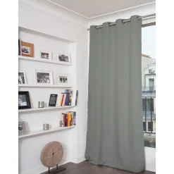 Rideau thermique occultant Oeillets Gris MC704 140 x 260 (LxH)