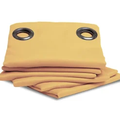 Rideau thermique occultant Oeillets Jaune MC243 140 x 260 (LxH)