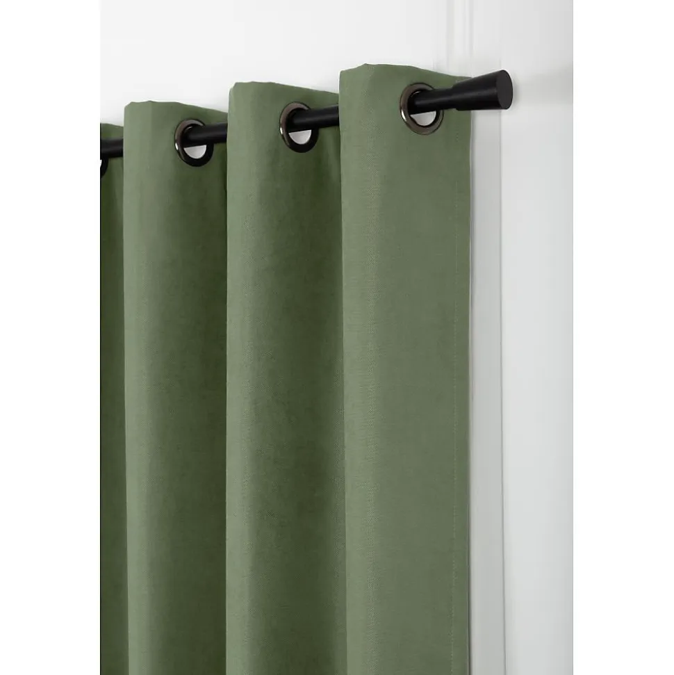Rideau thermique Oeillets Vert MC533 130 x 250 (LxH)