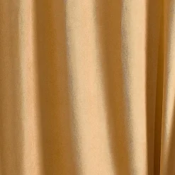 Rideau thermique phonique et semi occultant KONFOR (140x300 cm - Jaune Ocre)