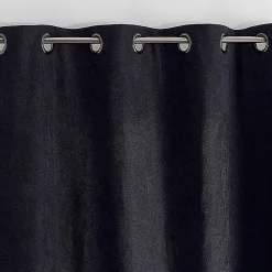 Rideau thermique phonique et semi occultant KONFOR (140x180 cm - Noir)