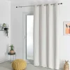 Rideau thermique semi-occultant bouclette (140x260 cm - Ecru)