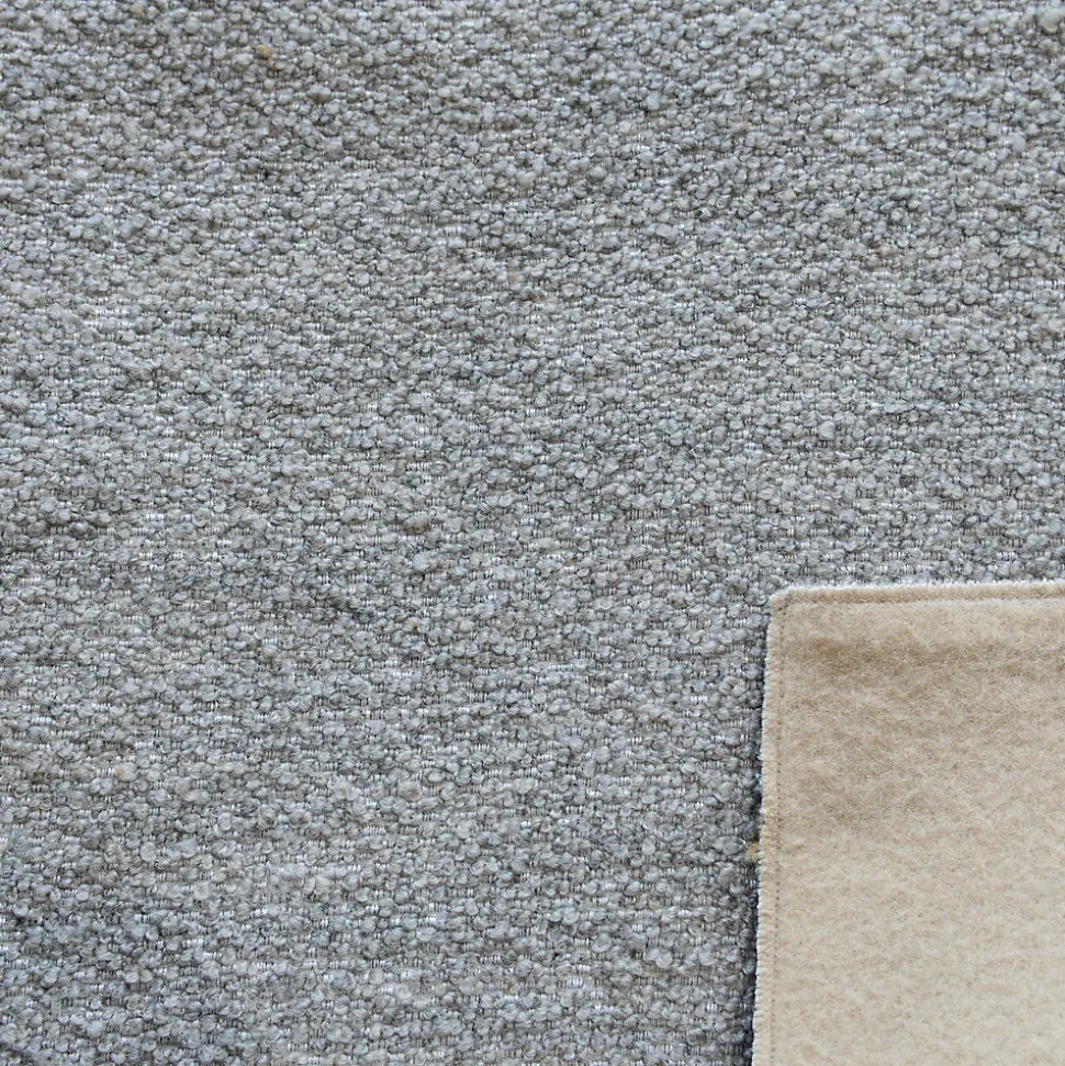 Rideau thermique semi-occultant bouclette (140x260 cm - Gris clair)