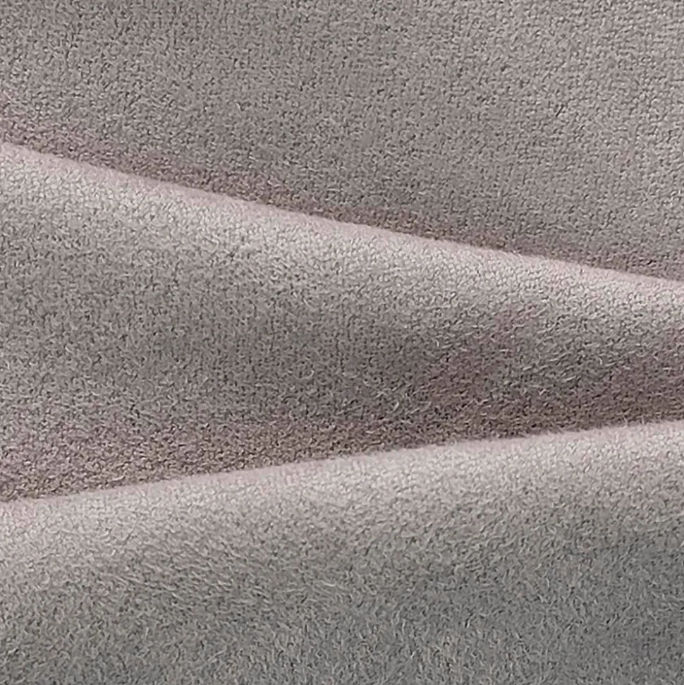 Rideau Thermique suédine doublé polaire 140x240cm, Prêt a Poser, Gris