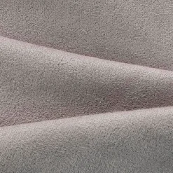 Rideau Thermique suédine doublé Polaire 140x280cm, Prêt à Poser Spécial grande hauteur, Gris