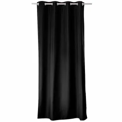 Rideau uni isolant et thermique (140x180 cm - Noir)