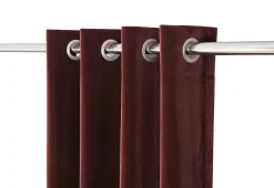 Rideau Velvet Valgreta bordeaux l.140 x H.260 cm
