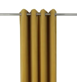 Rideau Velvet Valgreta jaune l.140 x H.260 cm