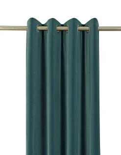 Rideau Velvet Valgreta vert l.140 x H.260 cm