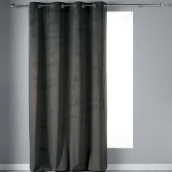 Rideau Velvetine - 140 x 280 Anthracite Douceur d'Intérieur