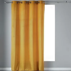 Rideau Velvetine - 140 x 280 Jaune Douceur d'Intérieur