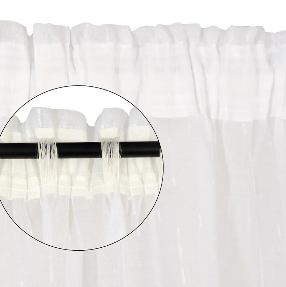Rideau Voilage à Galon Fronceur Blanc 140x240cm - Élégance et Polyvalence pour Votre Intérieur