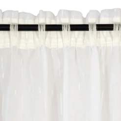 Rideau Voilage à Galon Fronceur Blanc 140x240cm - Élégance et Polyvalence pour Votre Intérieur