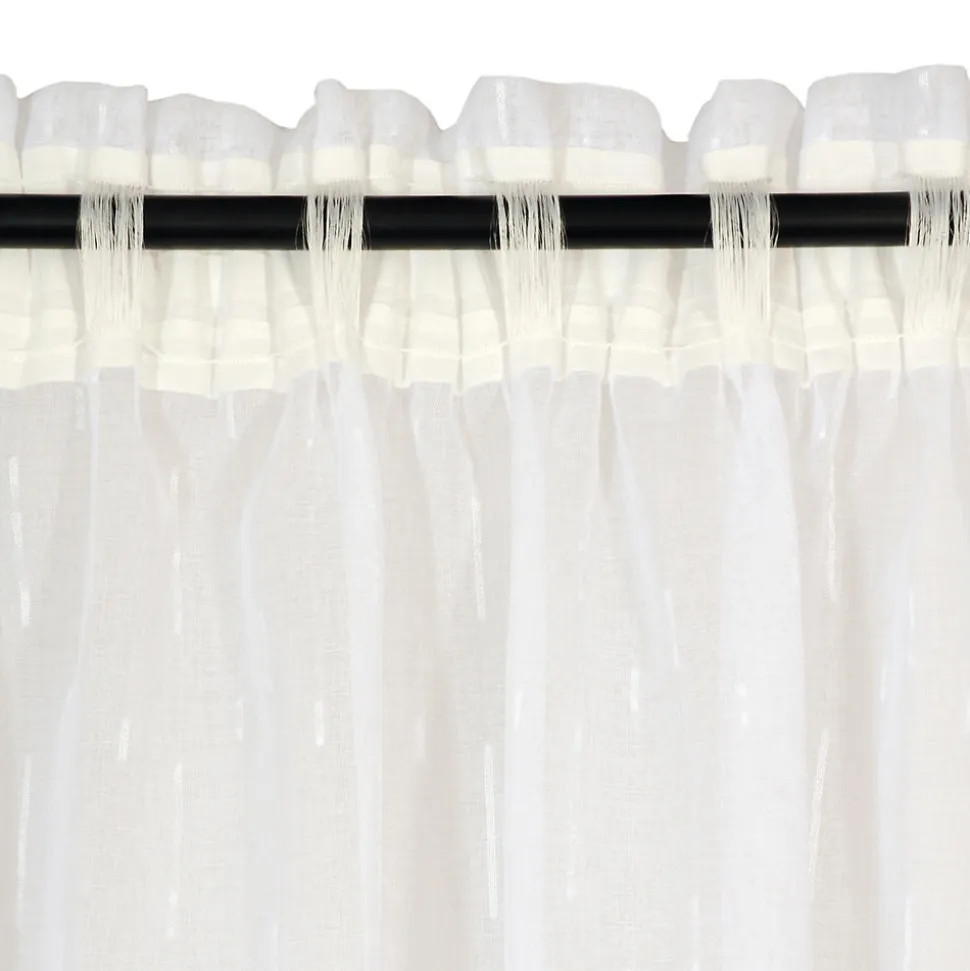 Rideau Voilage à Galon Fronceur Blanc 140x240cm - Élégance et Polyvalence pour Votre Intérieur