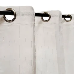 Rideau Voilage à Œillets 140x240cm - Ivoire, Élégance et Modernité pour Votre Intérieur