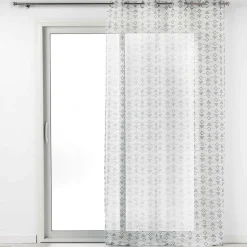Rideau Voilage à oeillets "Letiko" 140x240cm Blanc