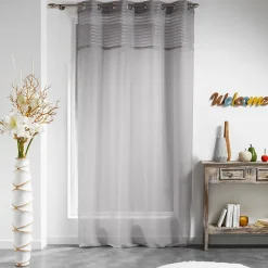 Rideau Voilage "Olonne" 140x240cm Gris