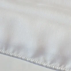 Rideau voilage poly-lin bas plombé (300x245 cm - Blanc)