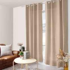 Rideau Zoé aspect voile de coton - 140 x 240 cm